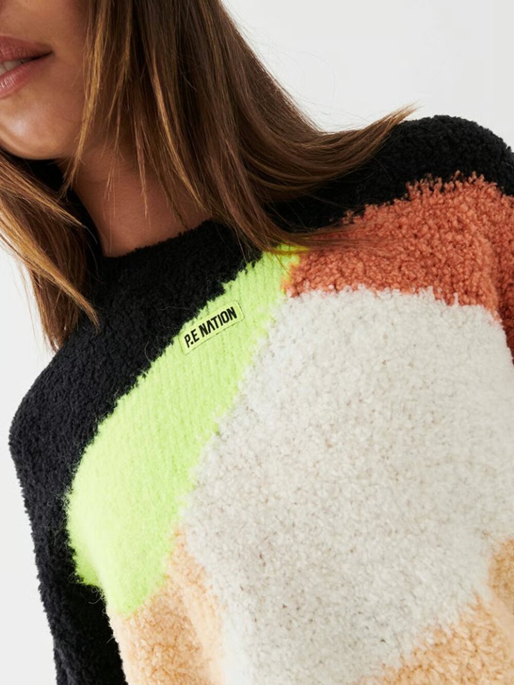 PE Nation Direction Knit Wool Mohair Blend Sweater - Picture 3 of 7